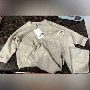 Zara 2 piece sweater & flare pants